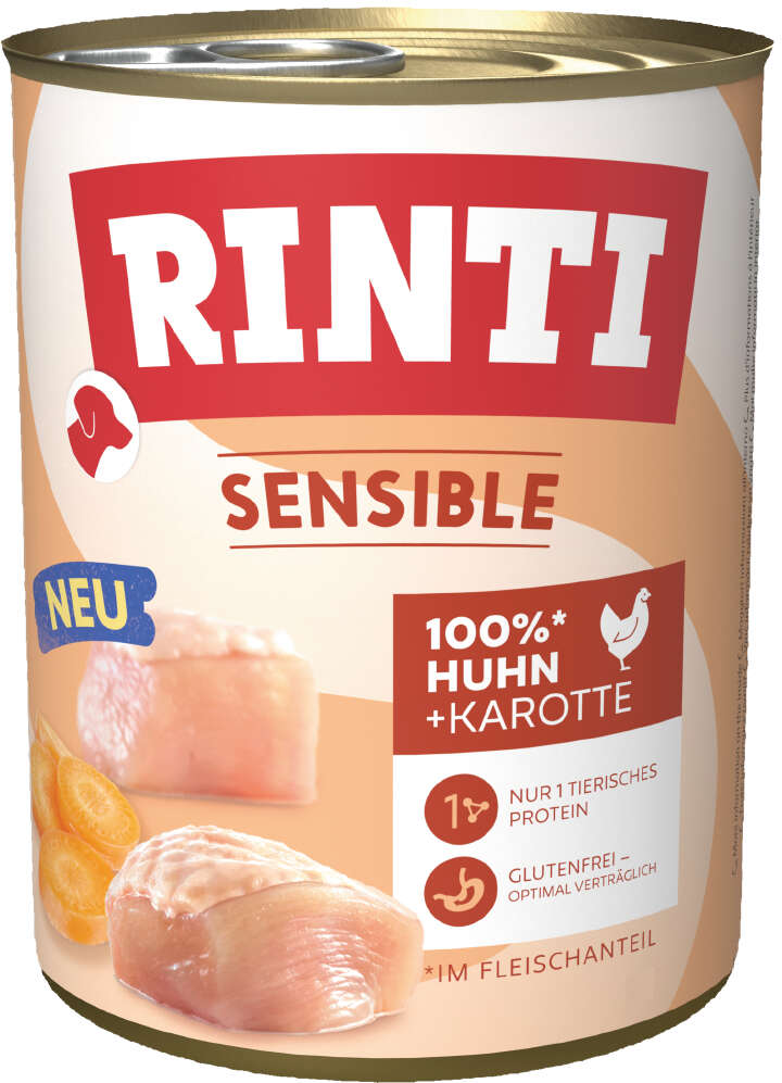 RINTI Hunde-Nassfutter Sensible Huhn + Karotte